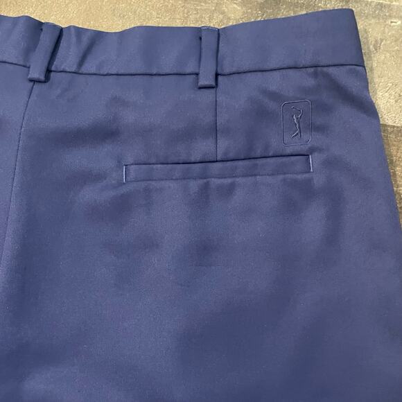 PGA Tour Men’s Athletic Shorts Navy Pleated Front Golf Size 38 - Picture 3 of 12